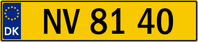 Trailer License Plate